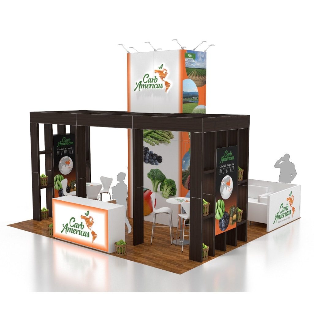 20 X 20 Food Beverage Trade Show Exhibit Rental 1