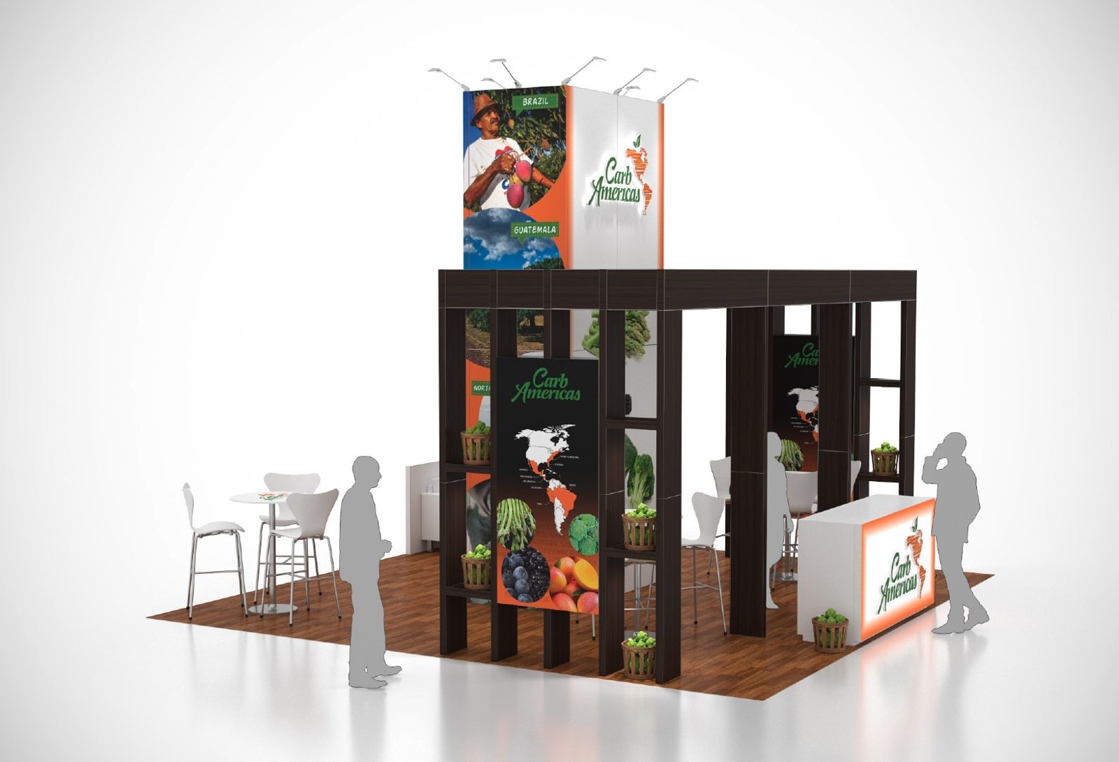20 X 20 Food Beverage Trade Show Exhibit Rental 3