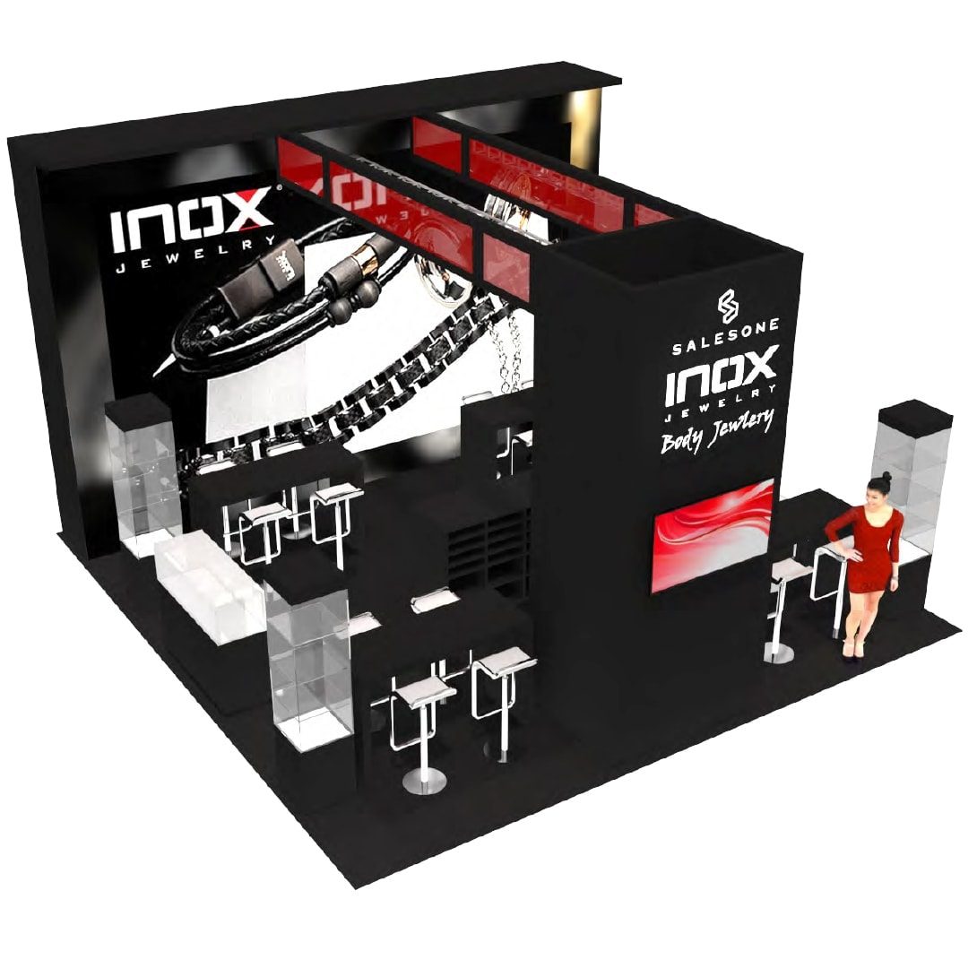 20 X 20 Jewelry Fashion Trade Show Exhibit Rental 1