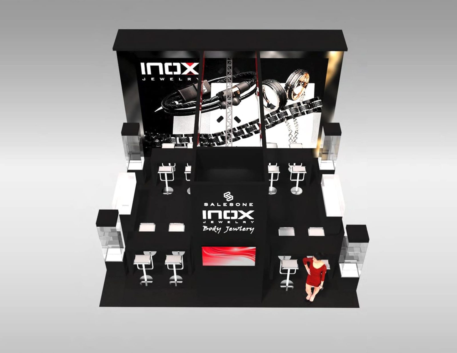 20 X 20 Jewelry Fashion Trade Show Exhibit Rental 2