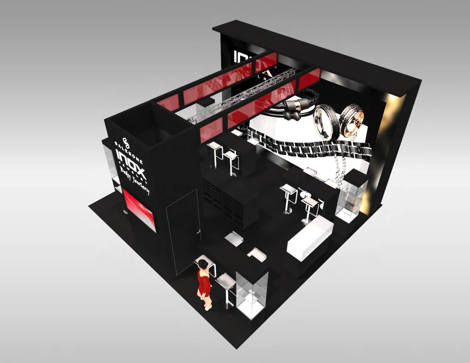 20 X 20 Jewelry Fashion Trade Show Exhibit Rental 3