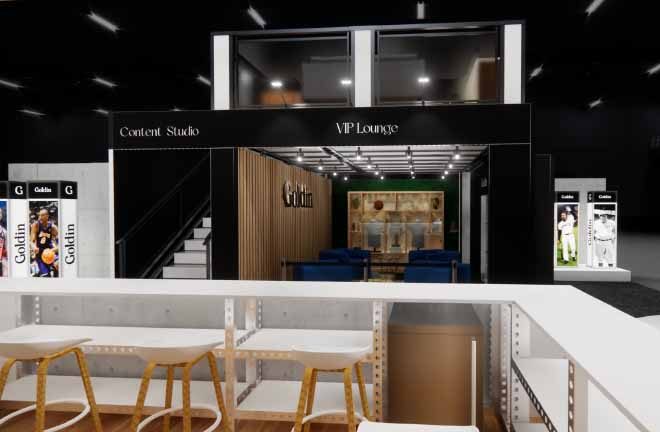 Goldin 40x40 Custom Double Decker Trade Show Exhibit Vip View