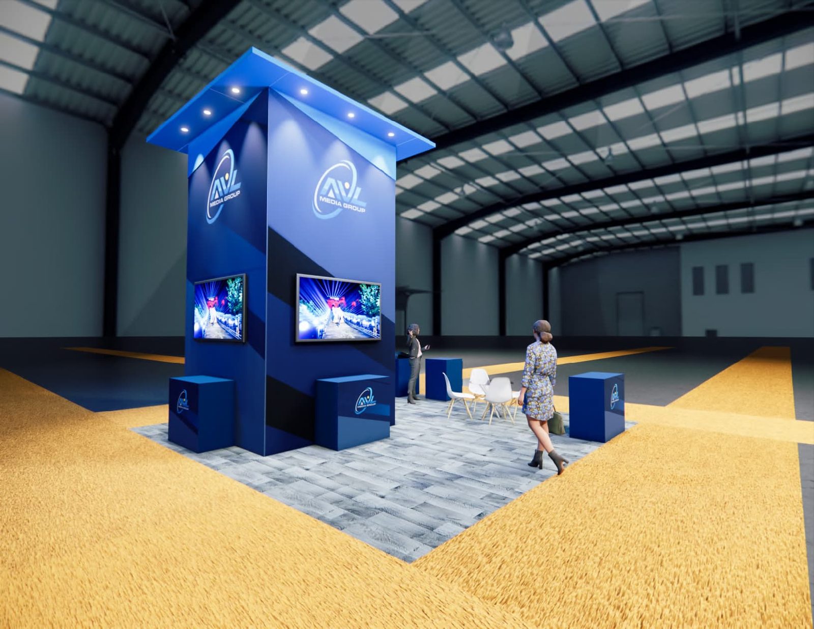 Las Vegas Trade Show Exhibit 20 X 20 Island Trade Show Exhibit Rental B12 03