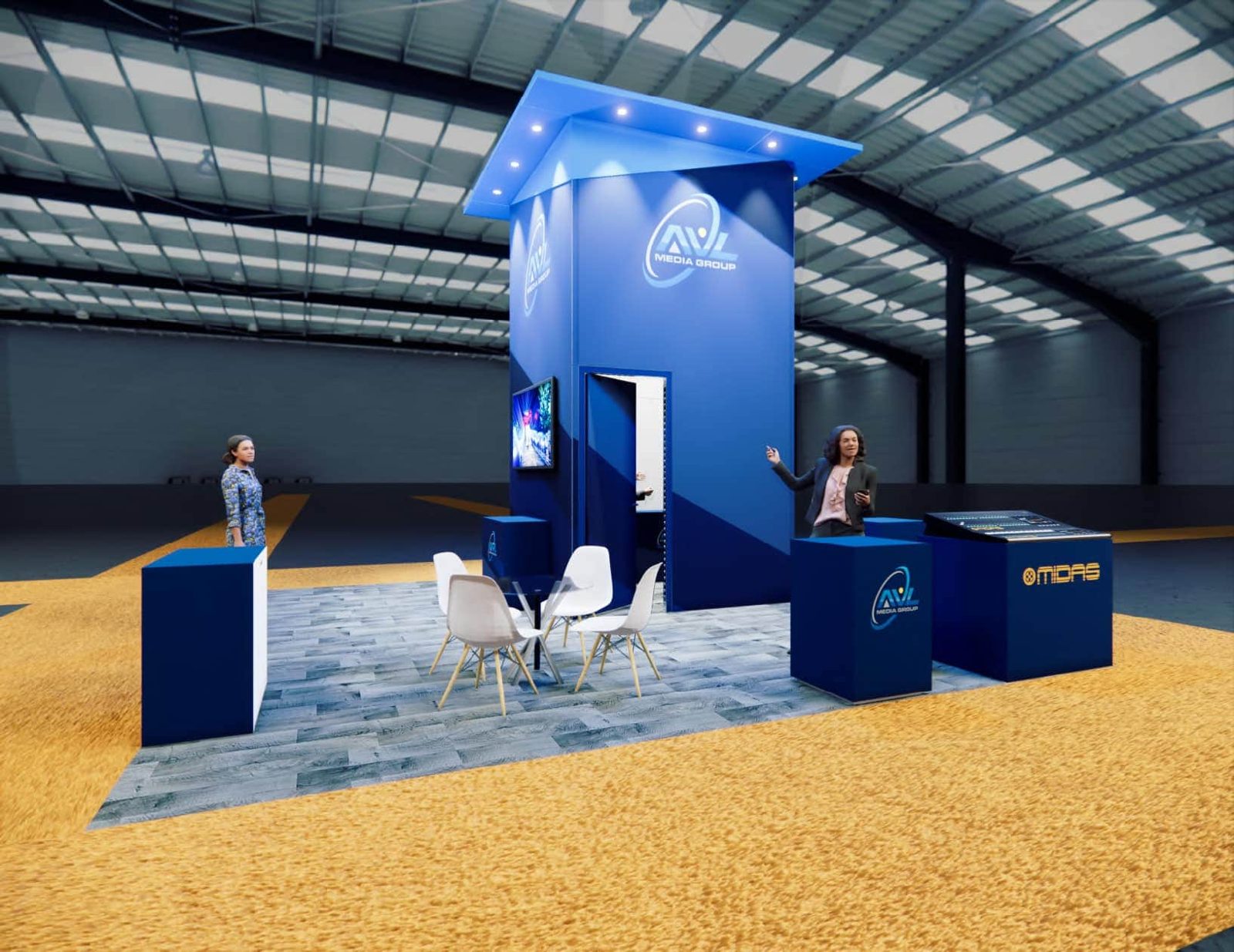 Las Vegas Trade Show Exhibit 20 X 20 Island Trade Show Exhibit Rental B12 05