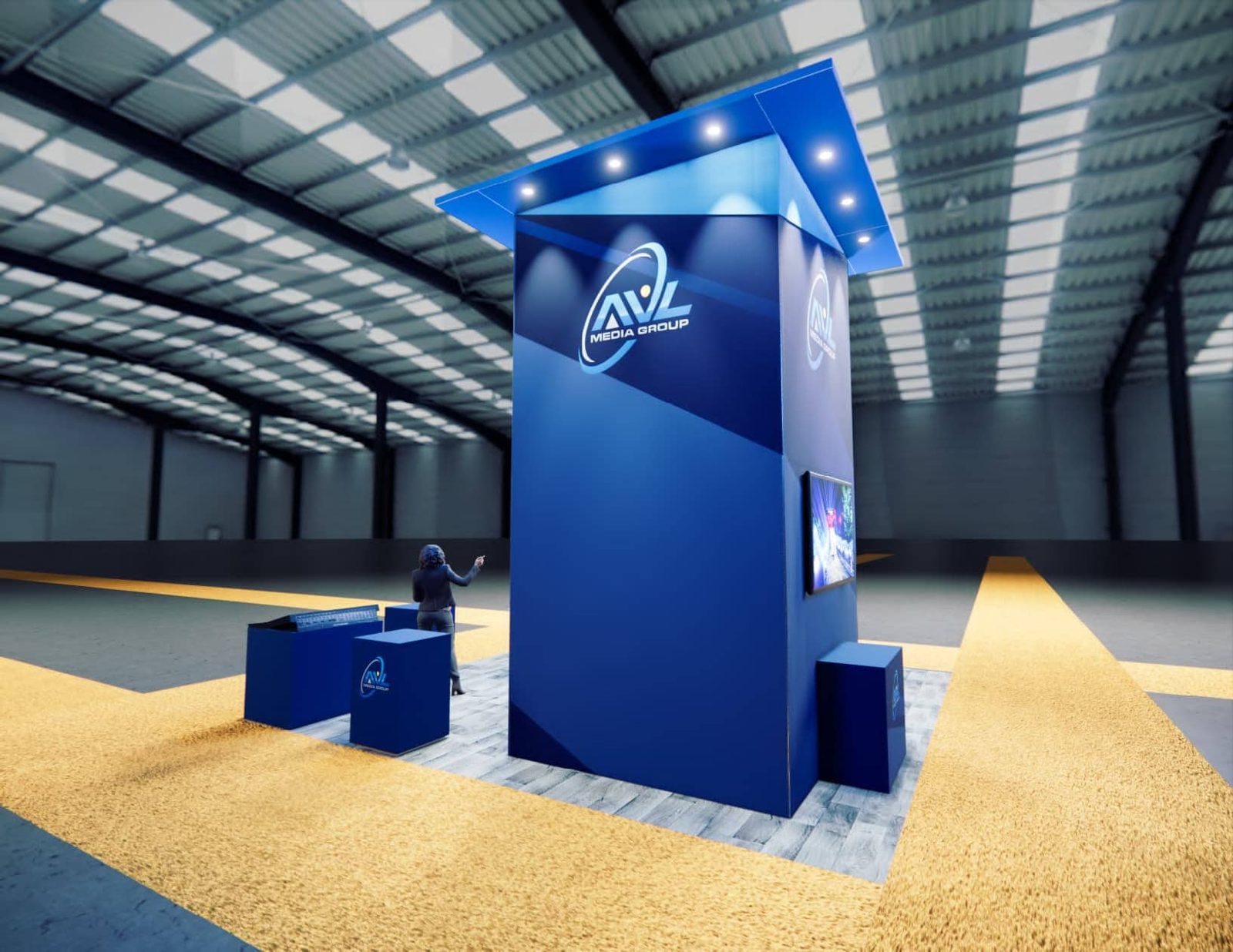 Las Vegas Trade Show Exhibit 20 X 20 Island Trade Show Exhibit Rental B12 06