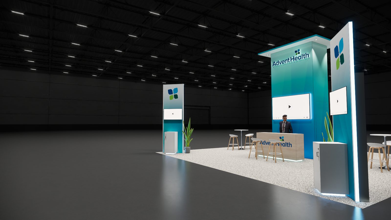 Adventhealth 30x30 Trade Show Exhibit Rental 3
