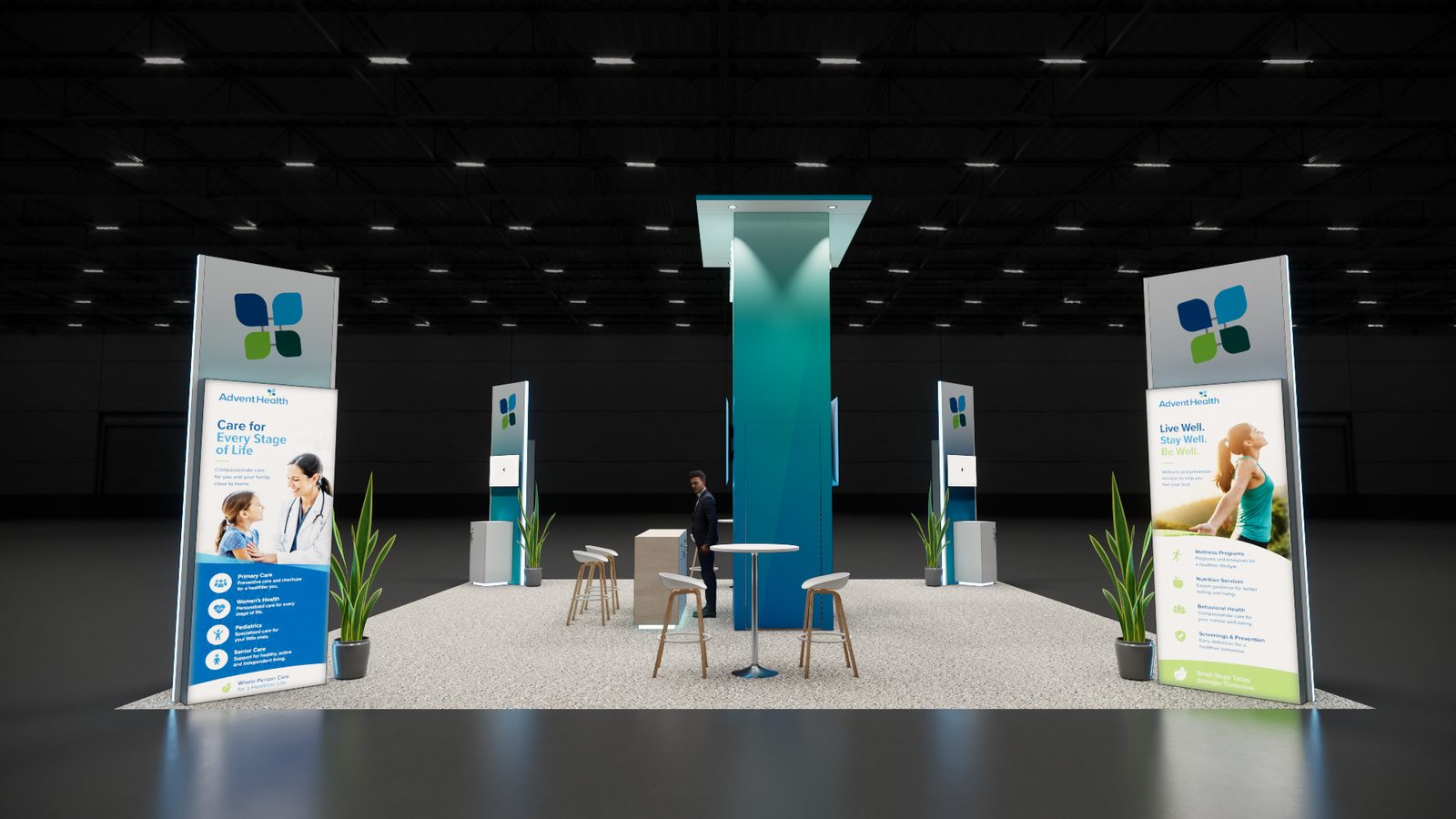 Adventhealth 30x30 Trade Show Exhibit Rental 6