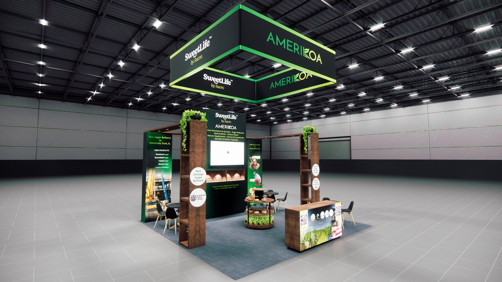 Amerikoa 20x20 Trade Show Exhibit Rental 1