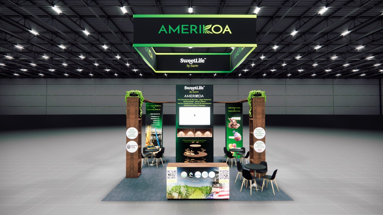 Amerikoa 20x20 Trade Show Exhibit Rental 2
