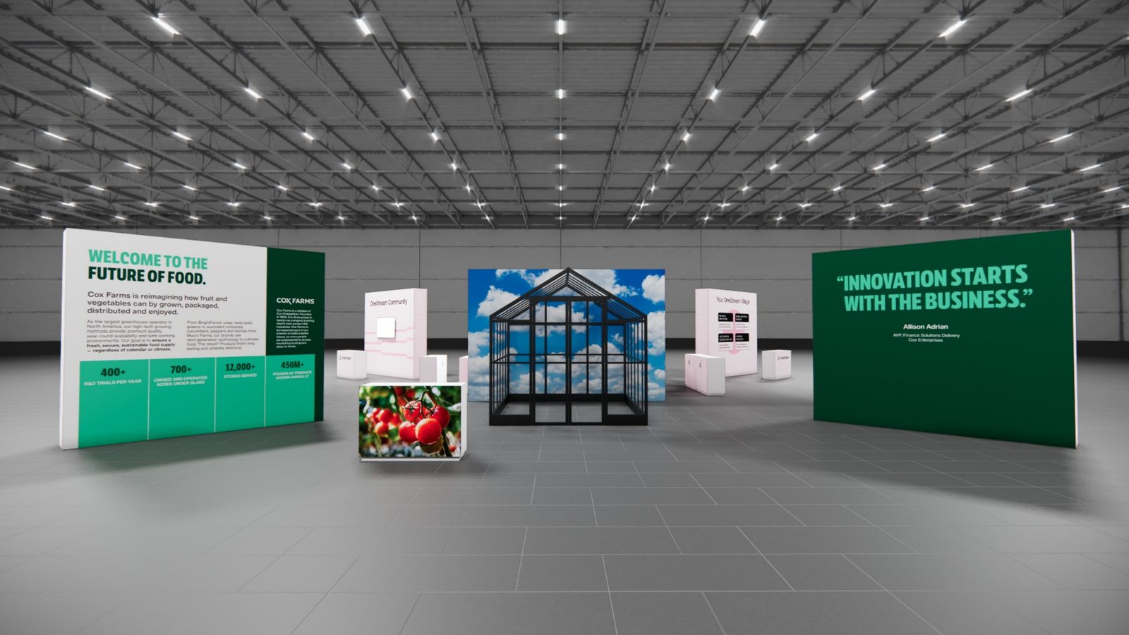Customer Village Engagement Trade Show Exhibit Rental 1