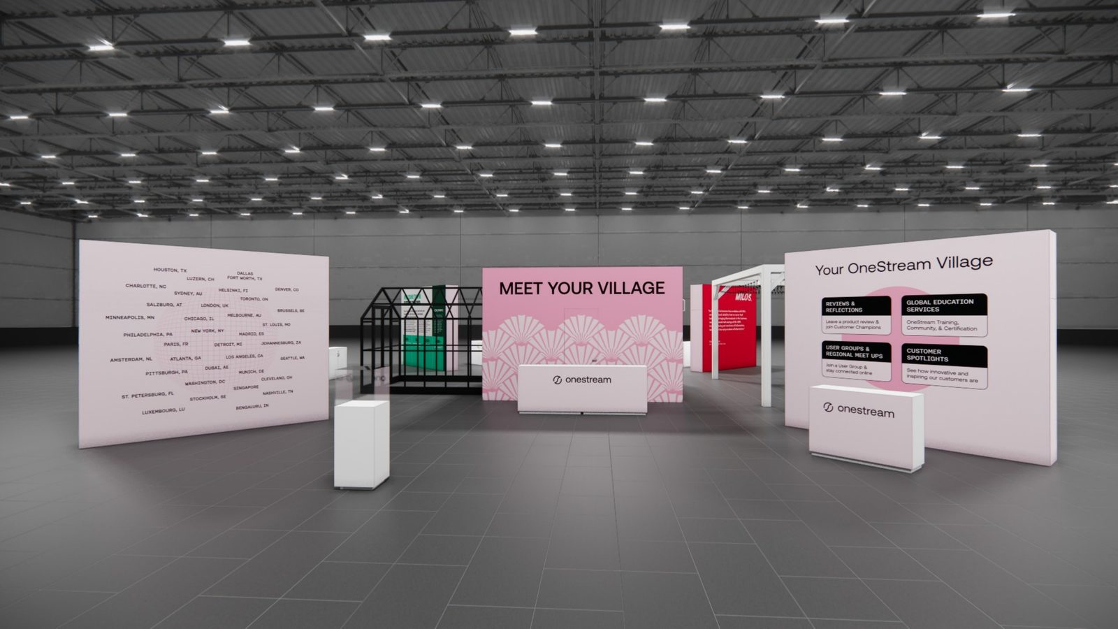 Customer Village Engagement Trade Show Exhibit Rental 2