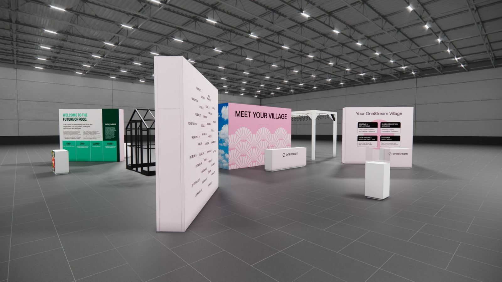 Customer Village Engagement Trade Show Exhibit Rental 6