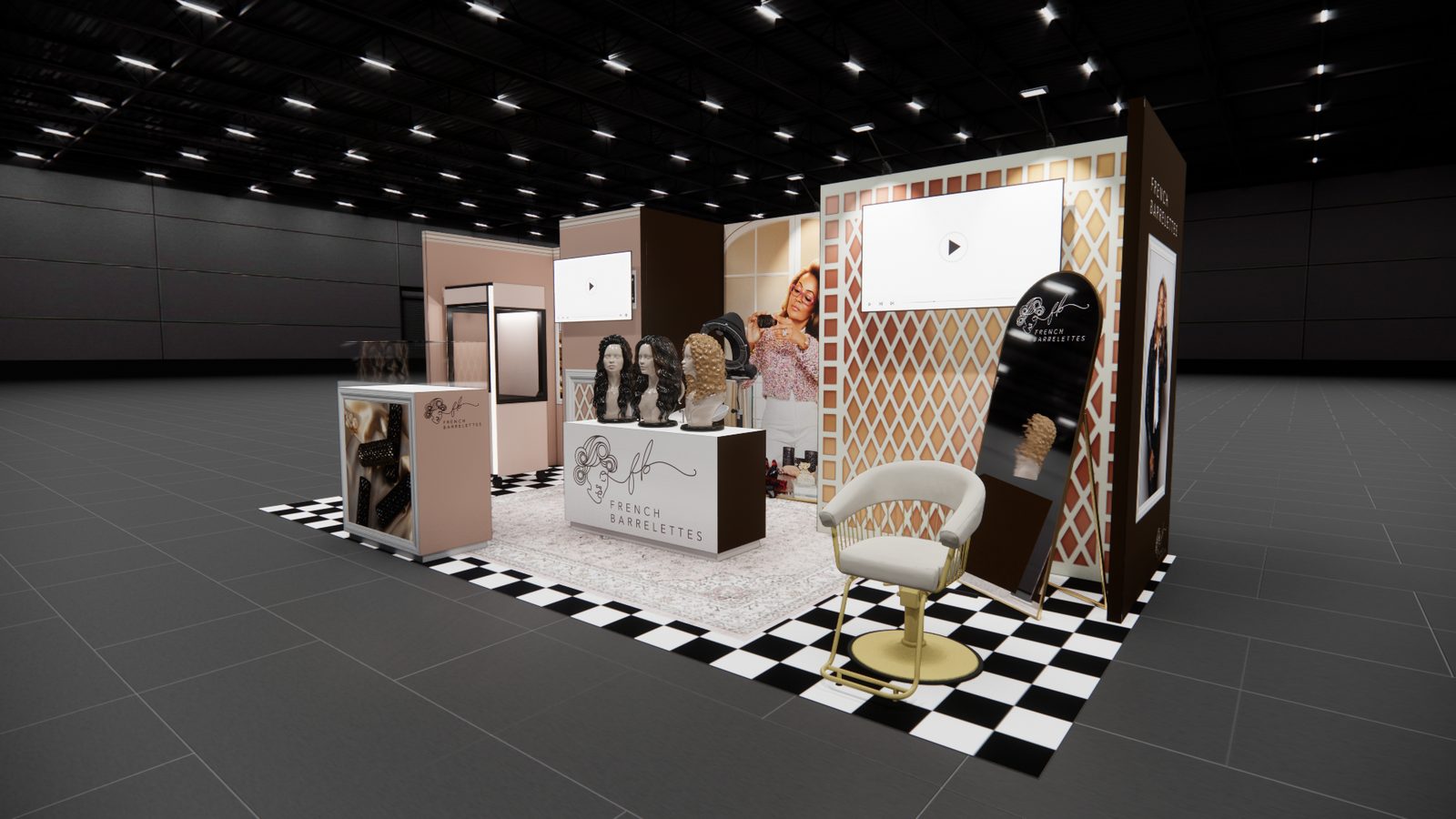 French Barrelettes 10x20 Trade Show Exhibit Rental 4
