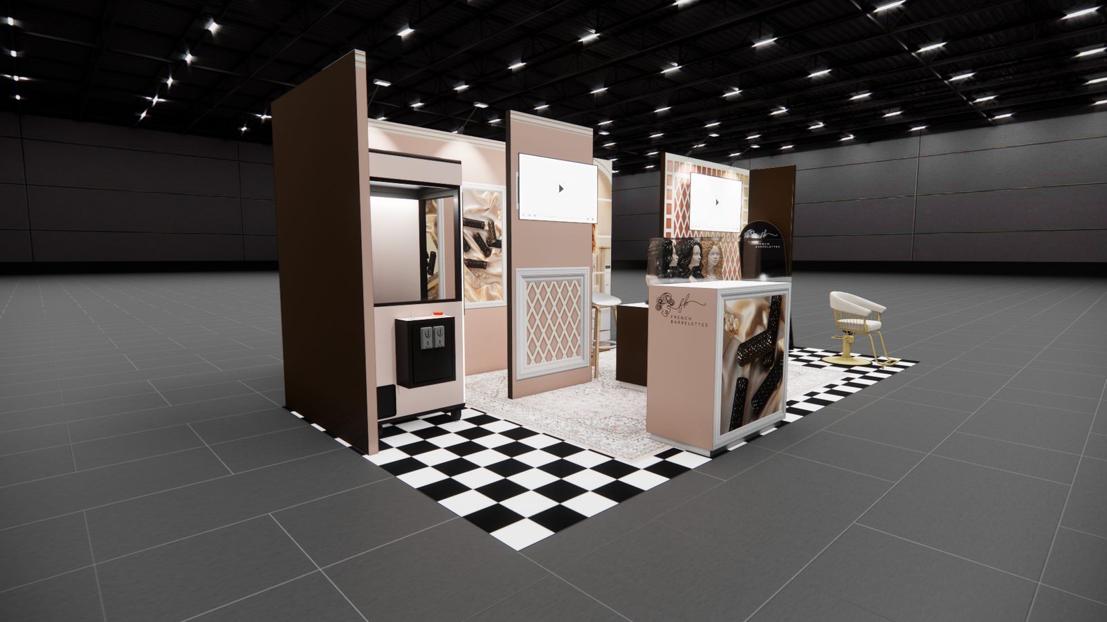 French Barrelettes 10x20 Trade Show Exhibit Rental 6