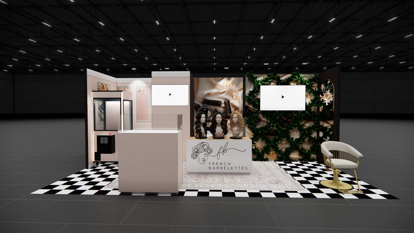 French Barrelettes 10x20 V2 Trade Show Exhibit Rental 1