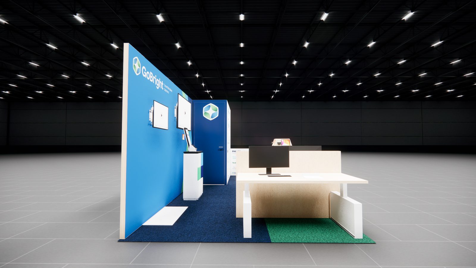 Go Bright 10x20 Trade Show Exhibit Rental 2