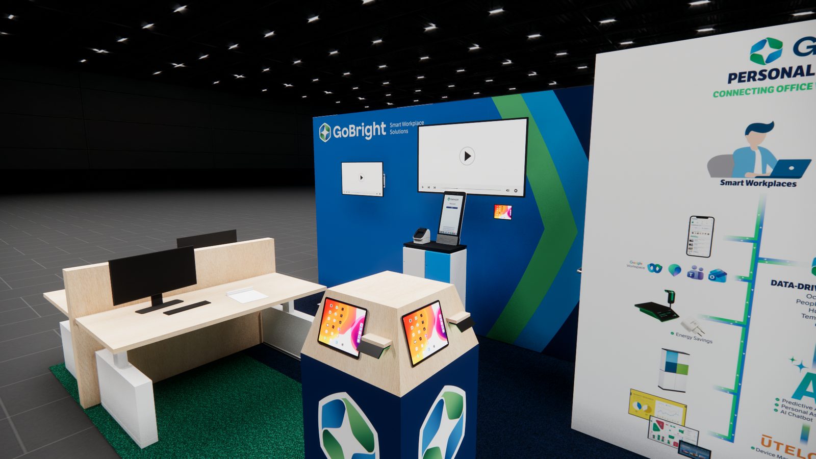 Go Bright 10x20 Trade Show Exhibit Rental 5