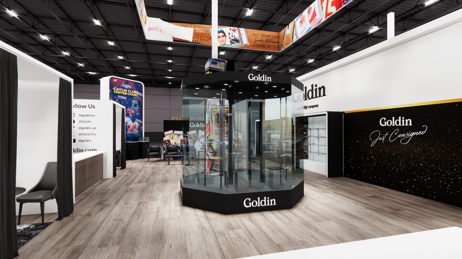 Goldin 50x58 Trade Show Exhibit Rental 1