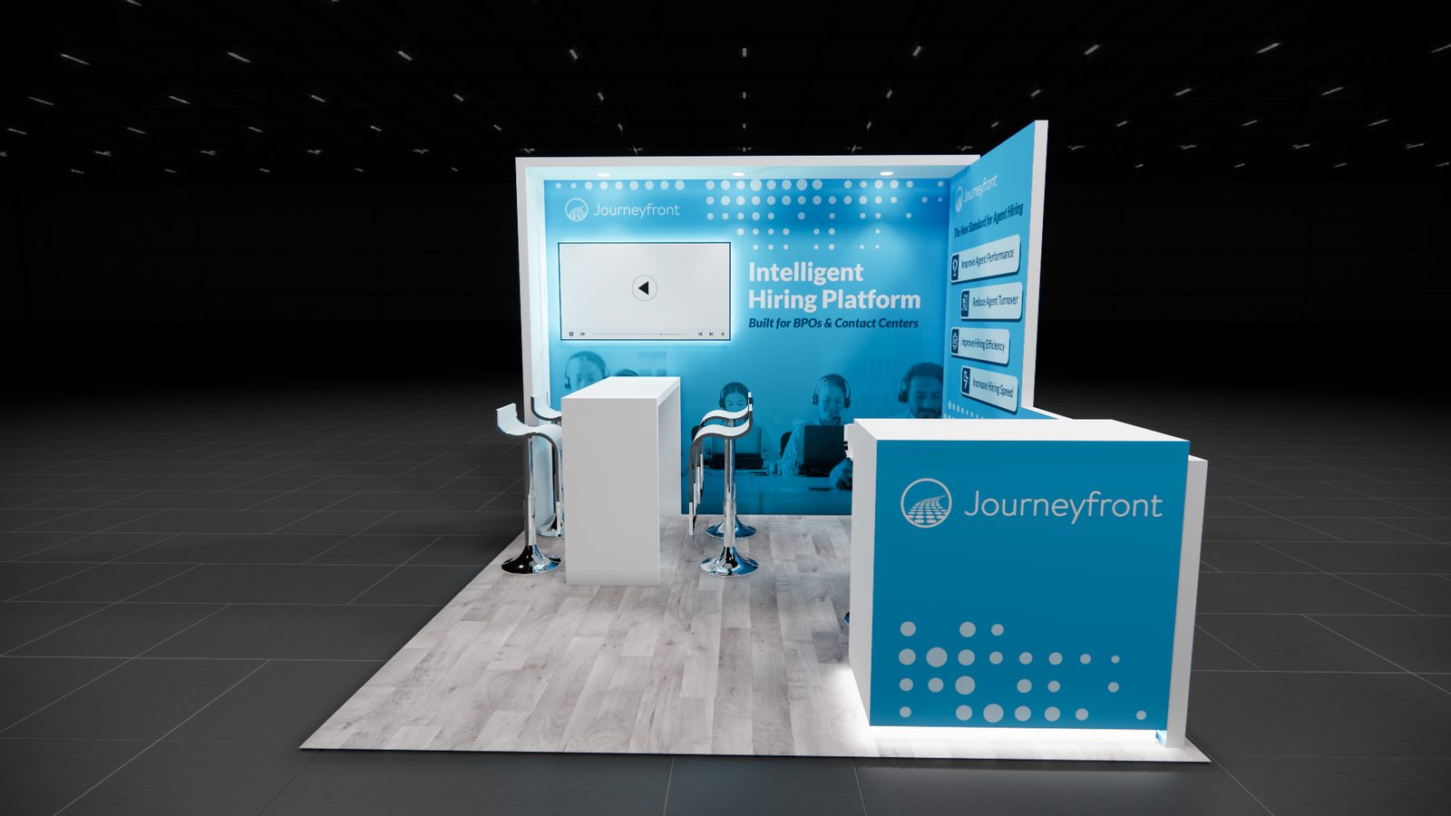 Journeyfront 10x10 Trade Show Exhibit Rental 1