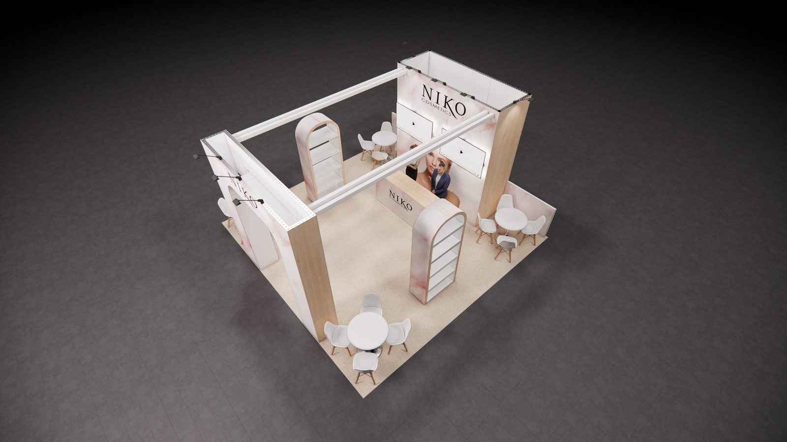 Niko 20x20 Trade Show Exhibit Rental 6