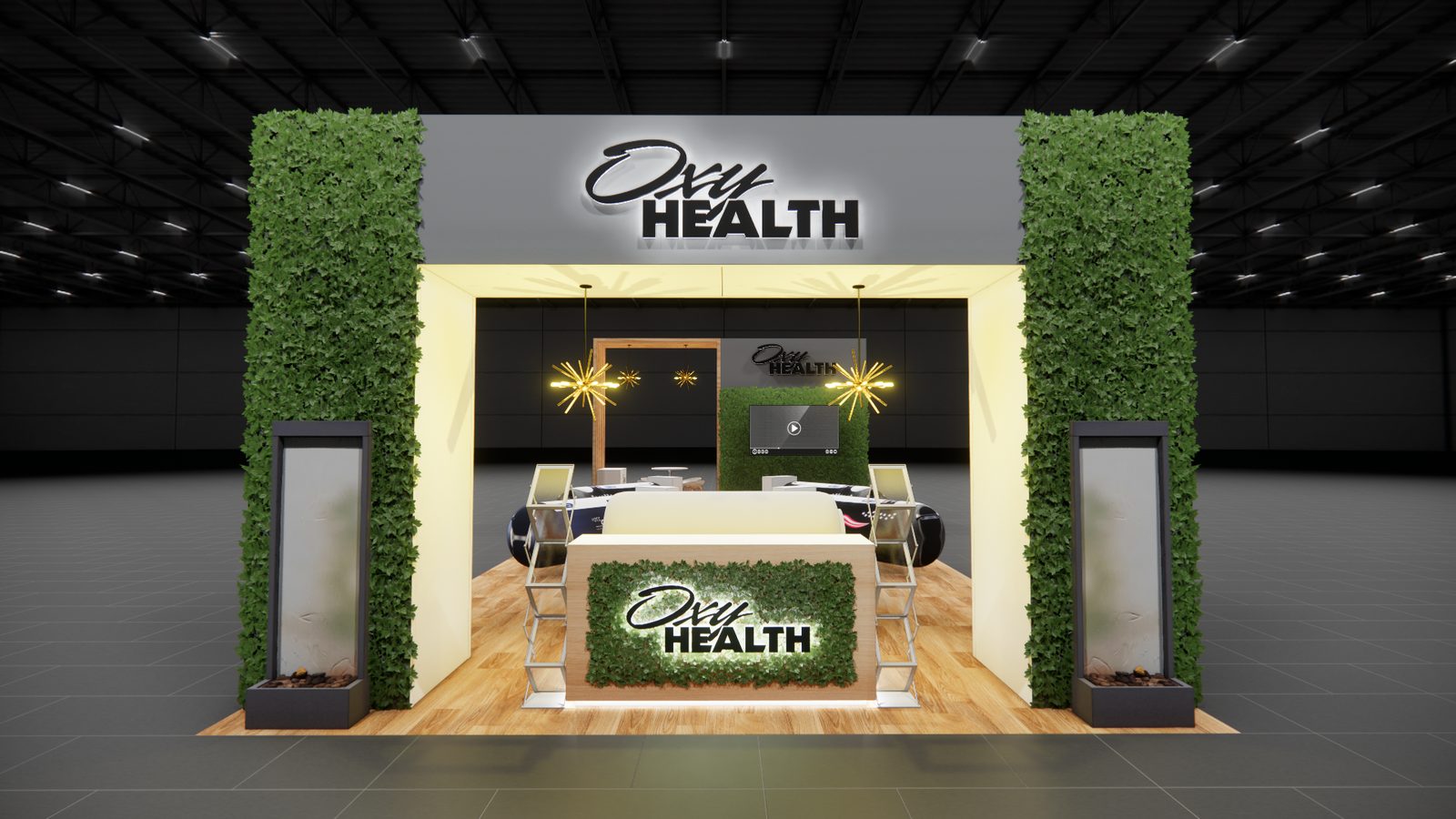 Oxyhealth 20x40 Trade Show Exhibit Rental 1