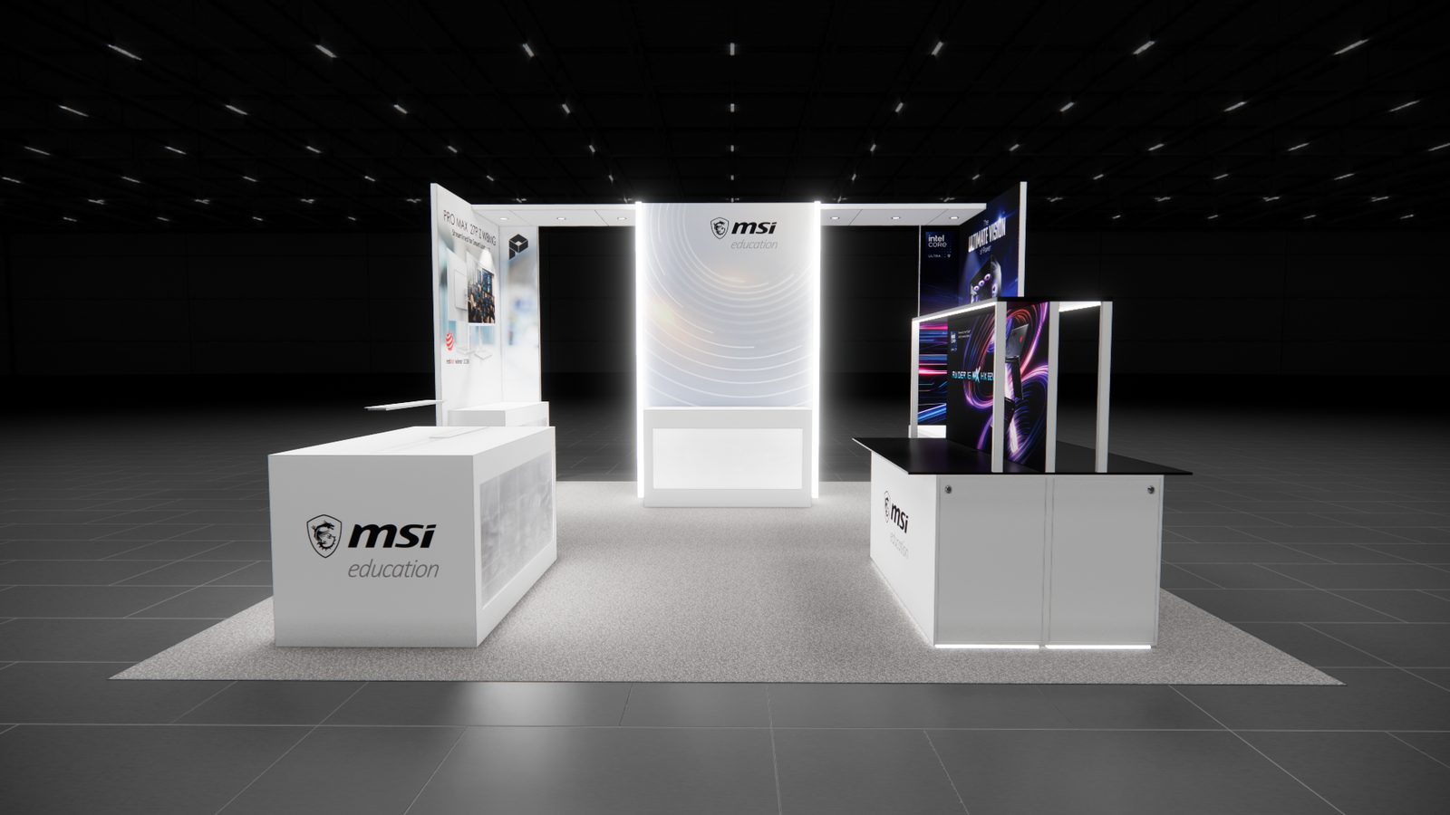 Reaction Space Msi 20x20 Trade Show Exhibit Rental 1