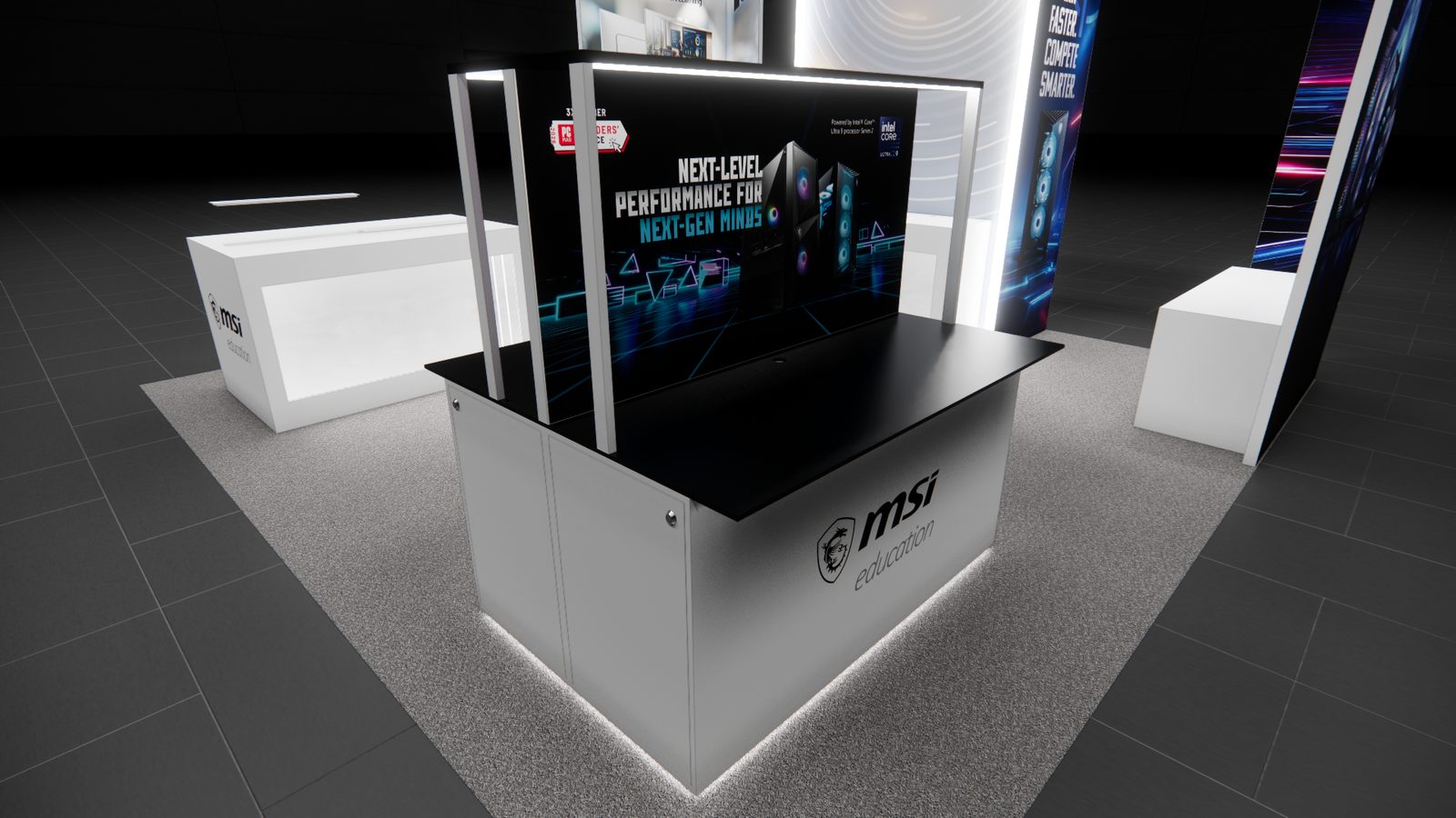 Reaction Space Msi 20x20 Trade Show Exhibit Rental 3