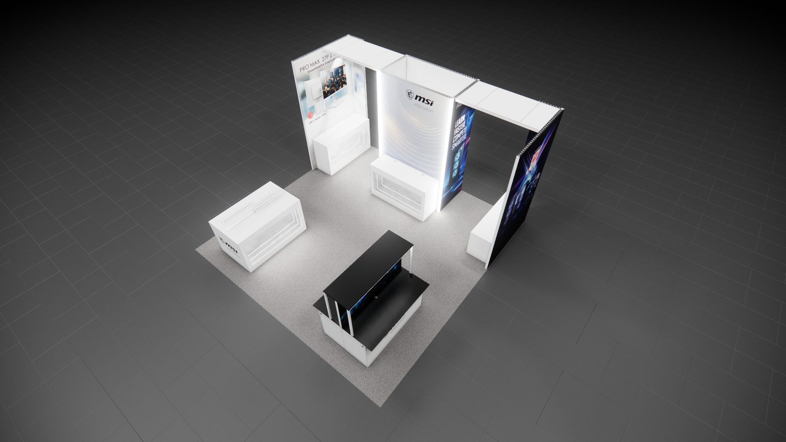 Reaction Space Msi 20x20 Trade Show Exhibit Rental 4