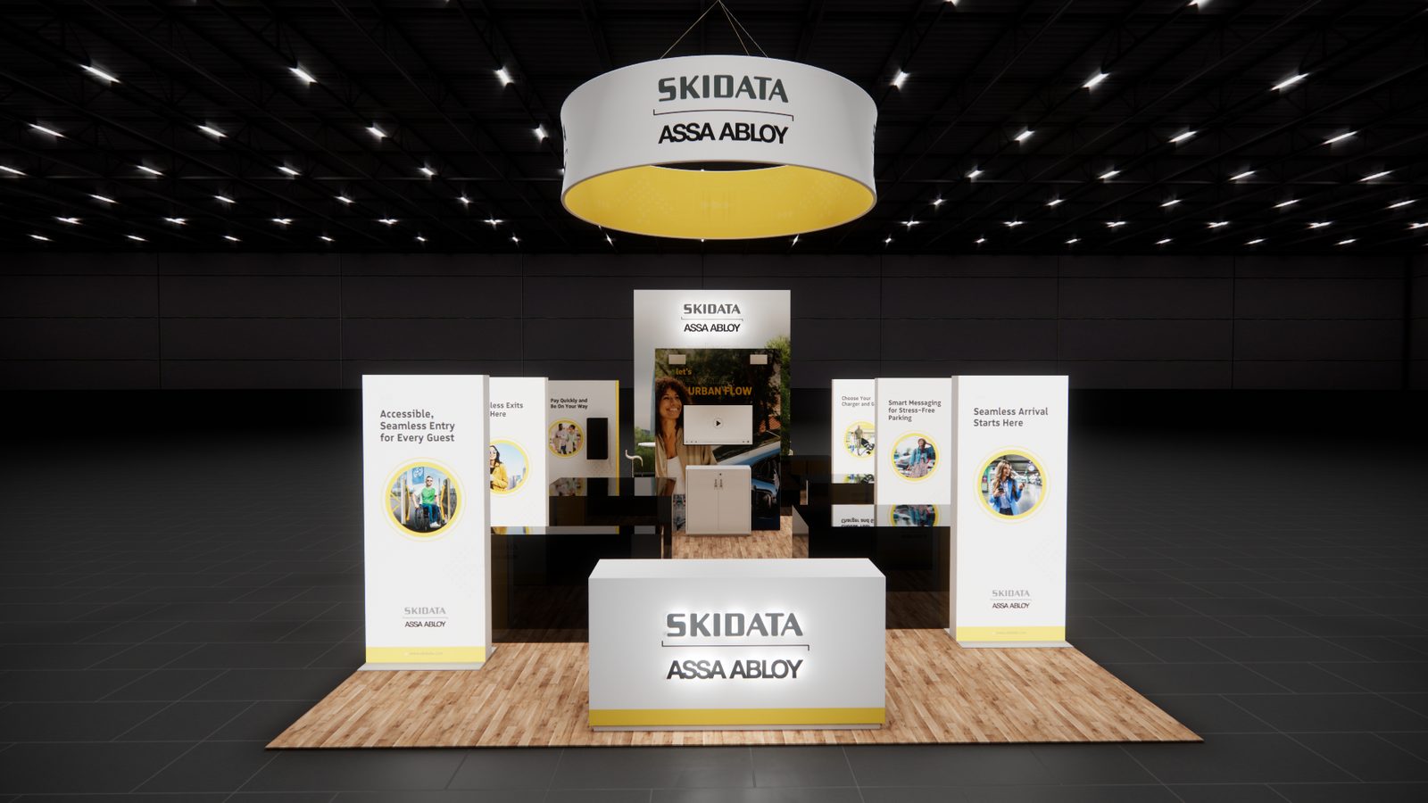 Skidata 20x40 Trade Show Exhibit Rental 1