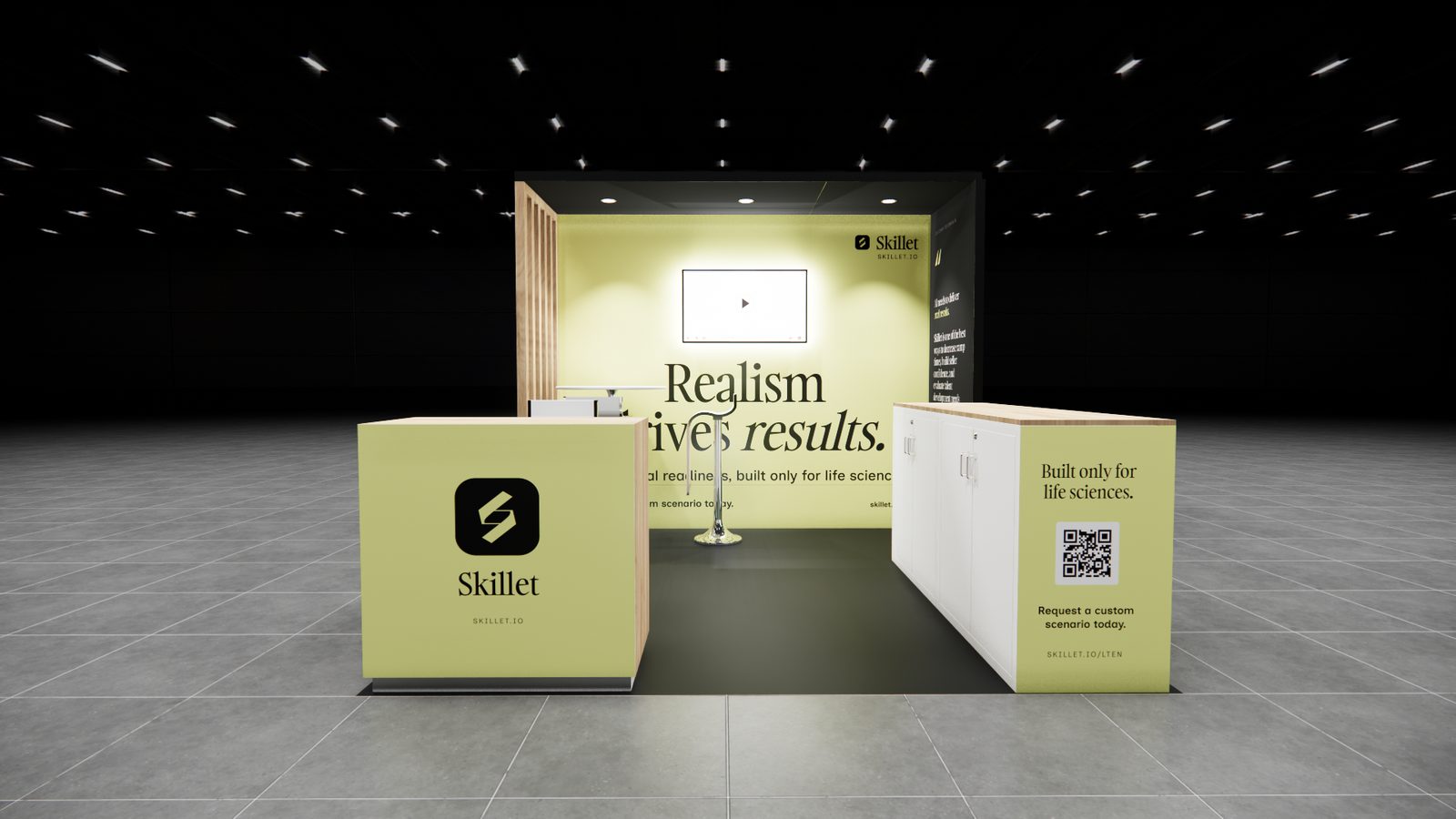 Skillet 10x10 Trade Show Exhibit Rental 2