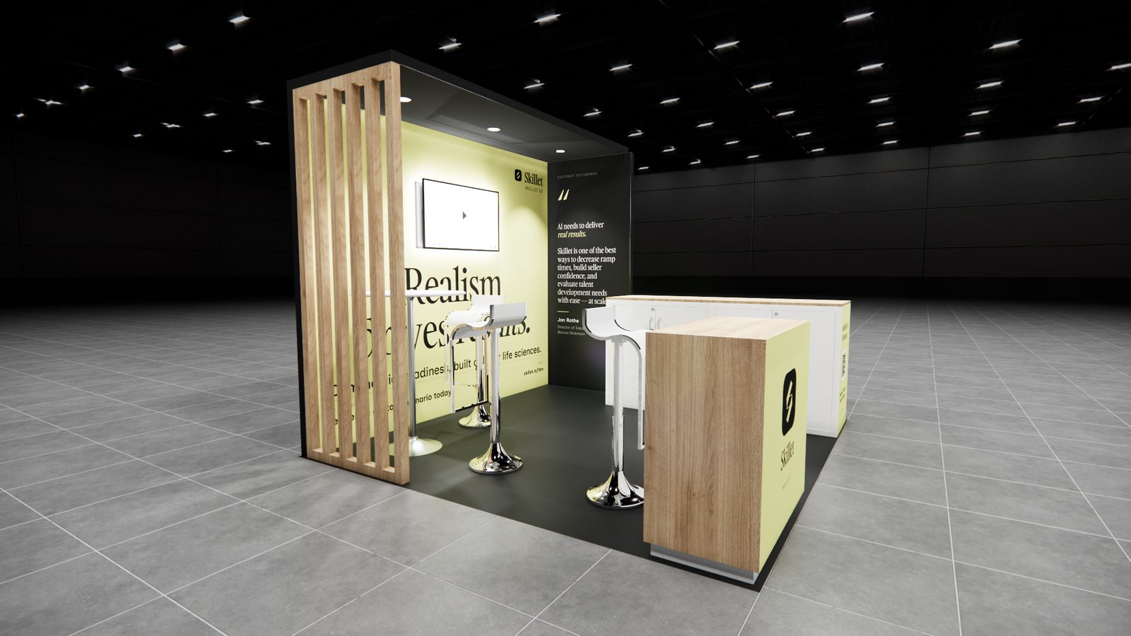 Skillet 10x10 Trade Show Exhibit Rental 3