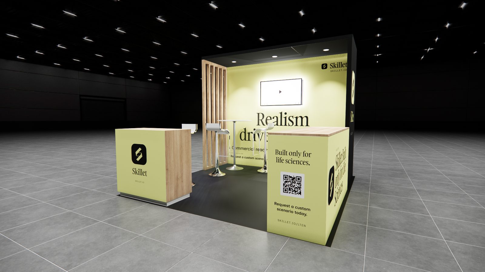 Skillet 10x10 Trade Show Exhibit Rental 4