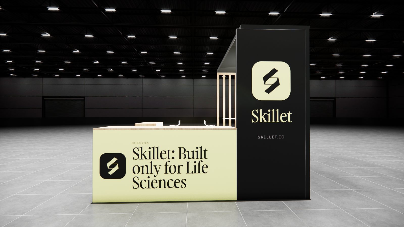 Skillet 10x10 Trade Show Exhibit Rental 5