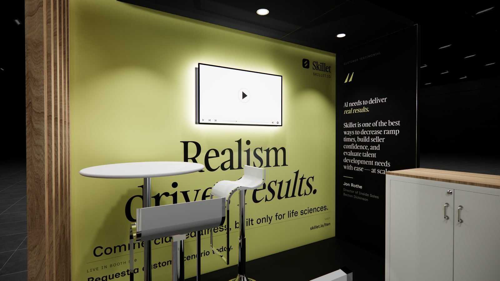 Skillet 10x10 Trade Show Exhibit Rental 6