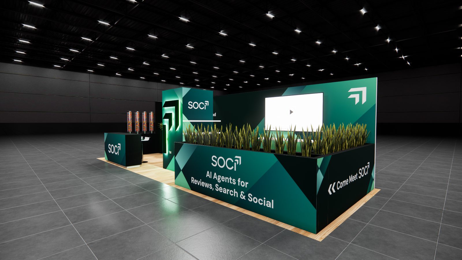 Soci 10x30 Trade Show Exhibit Rental 2