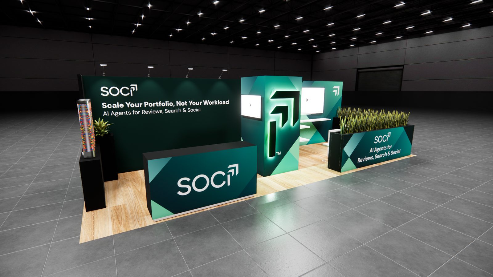 Soci 10x30 Trade Show Exhibit Rental 5