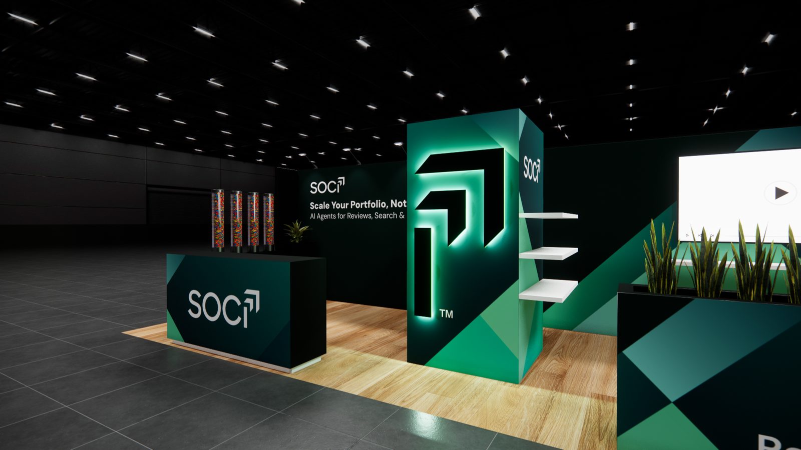 Soci 10x30 Trade Show Exhibit Rental 6