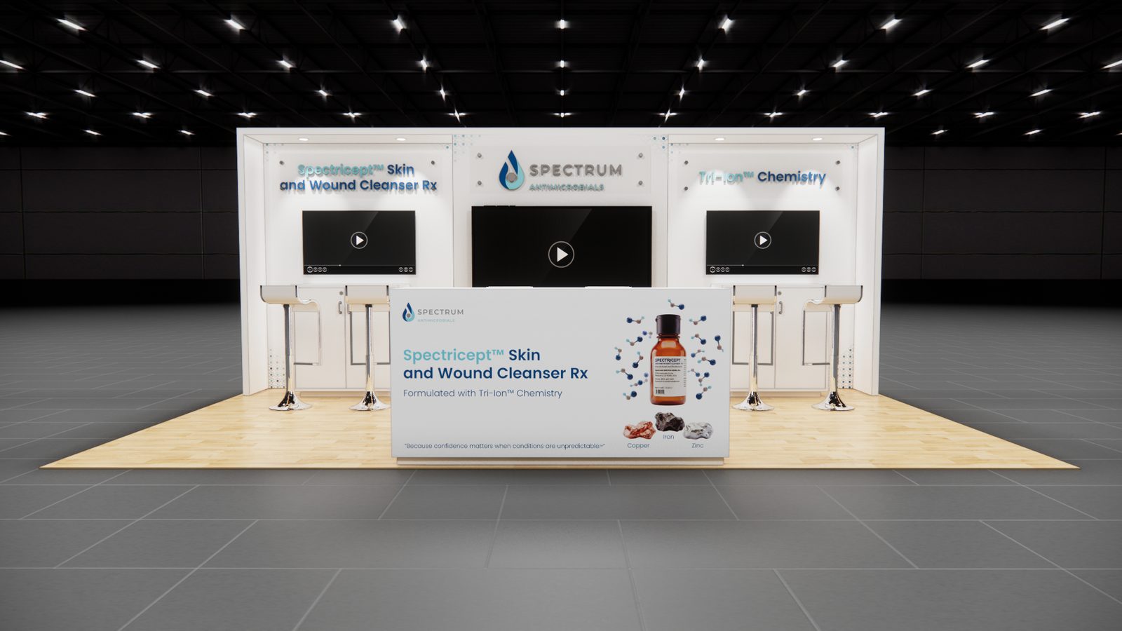 Spectrum Antimicrobials 10x20 Trade Show Exhibit Rental 1