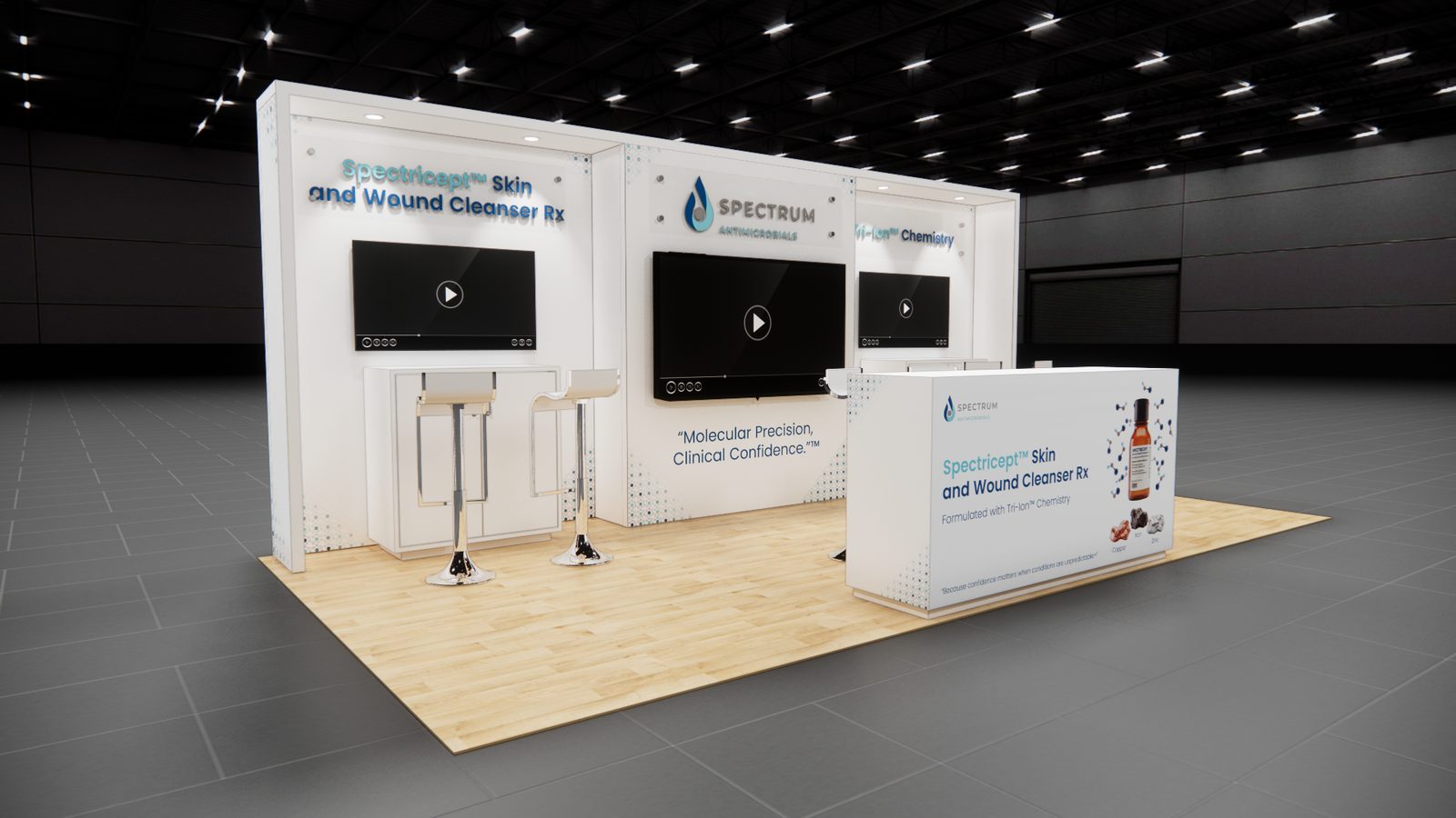 Spectrum Antimicrobials 10x20 Trade Show Exhibit Rental 4