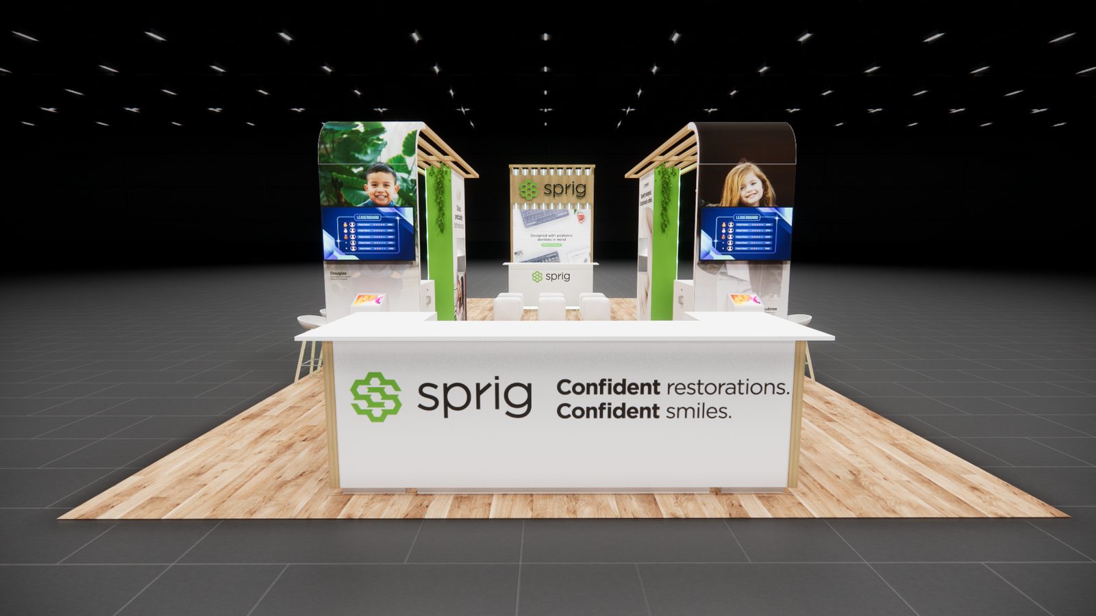 Sprig 20x40 Trade Show Exhibit Rental 2
