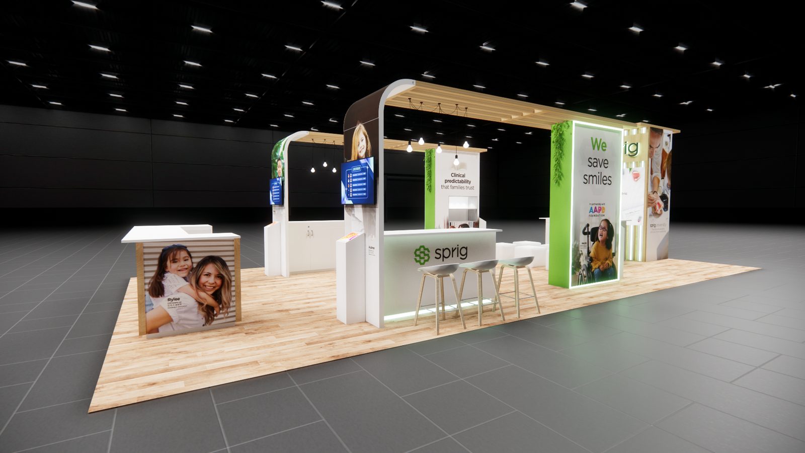 Sprig 20x40 Trade Show Exhibit Rental 3