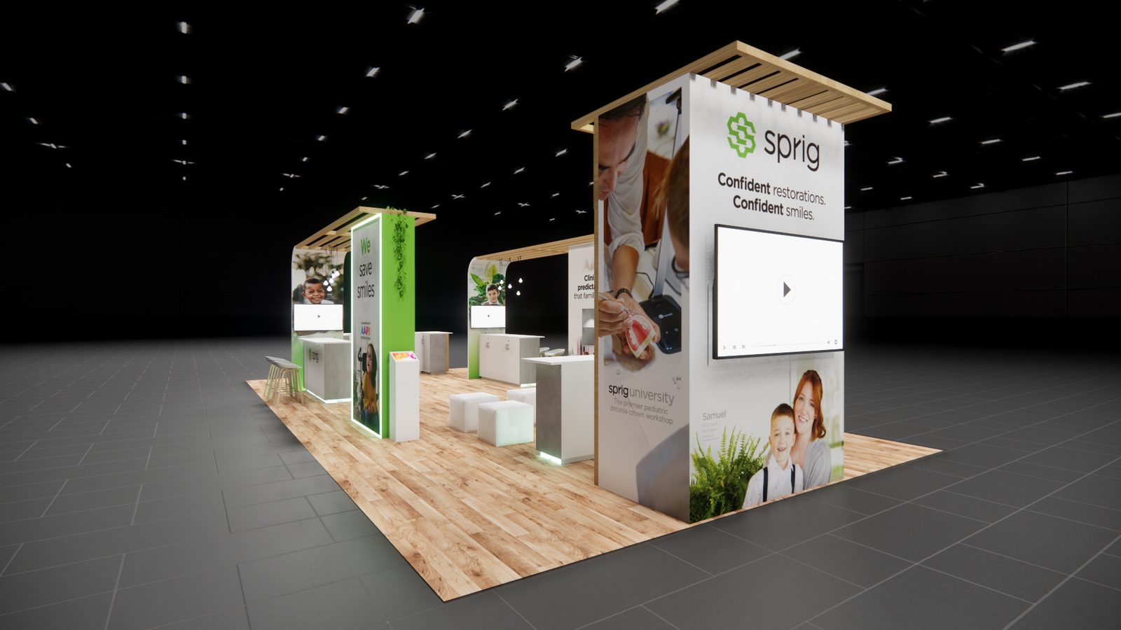 Sprig 20x40 Trade Show Exhibit Rental 5