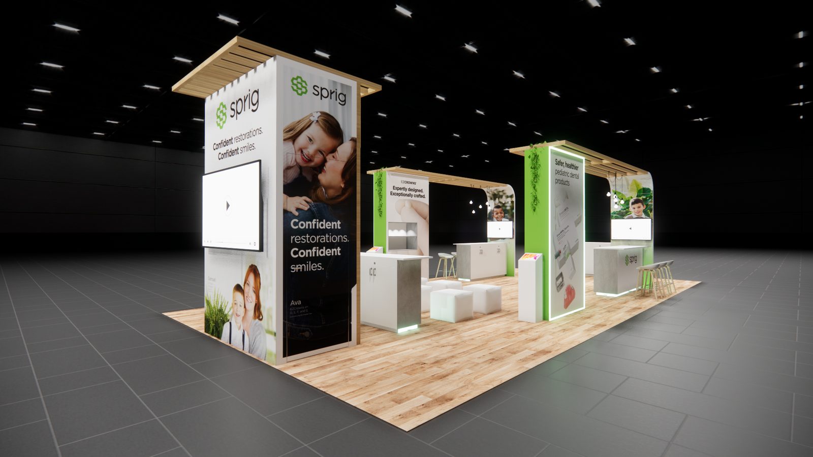 Sprig 20x40 Trade Show Exhibit Rental 6