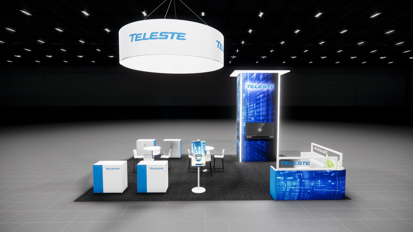 Teleste 20x30 Trade Show Exhibit Rental 1