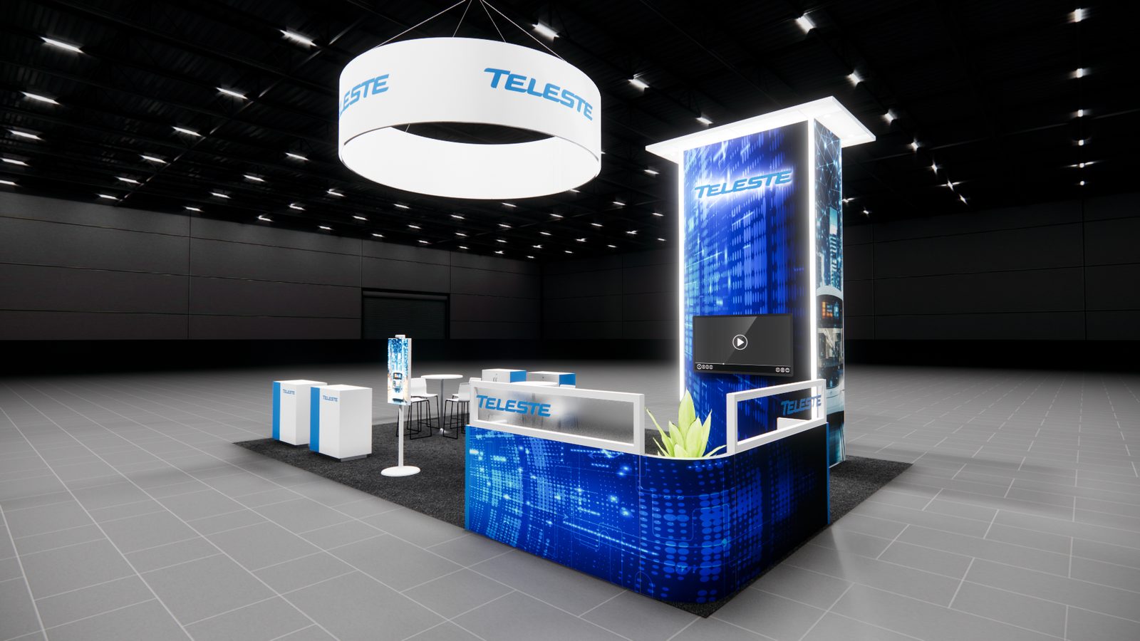 Teleste 20x30 Trade Show Exhibit Rental 2