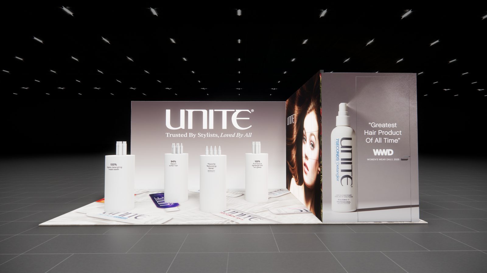 Unite Hair 10x20 Trade Show Exhibit Rental 2