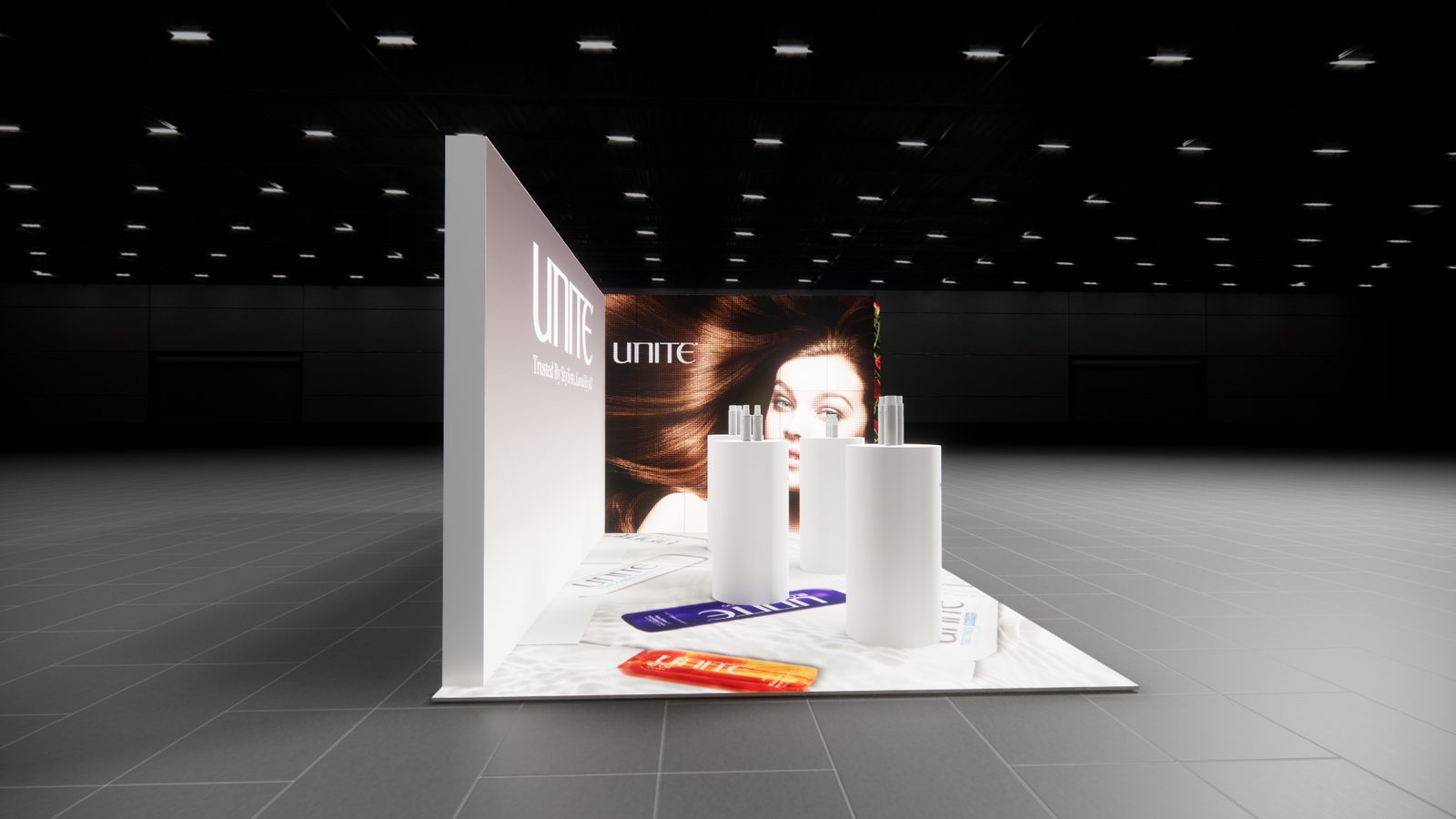 Unite Hair 10x20 Trade Show Exhibit Rental 4