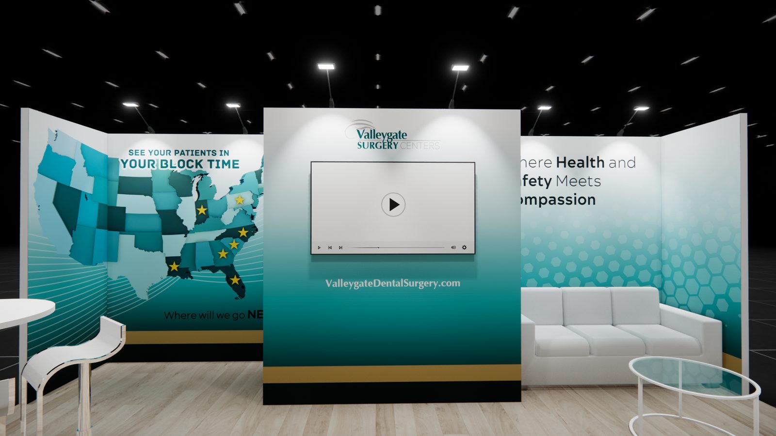 Valleygate Dental 20x20 Trade Show Exhibit Rental 4
