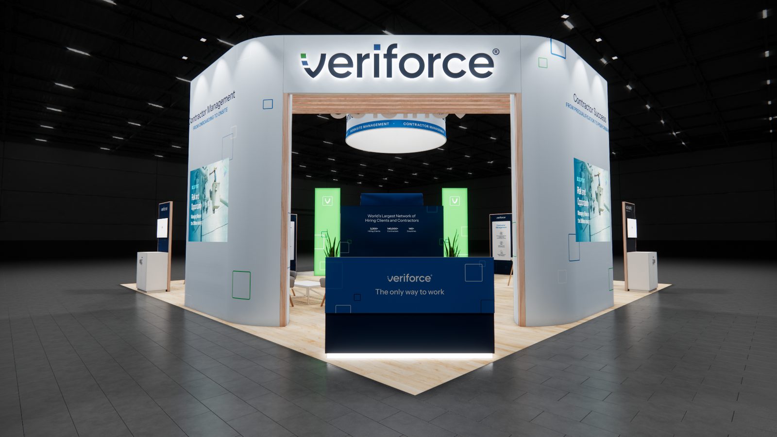 Veriforce 40x40 Trade Show Exhibit Rental 1