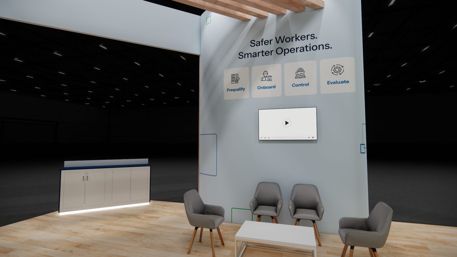Veriforce 40x40 Trade Show Exhibit Rental 3